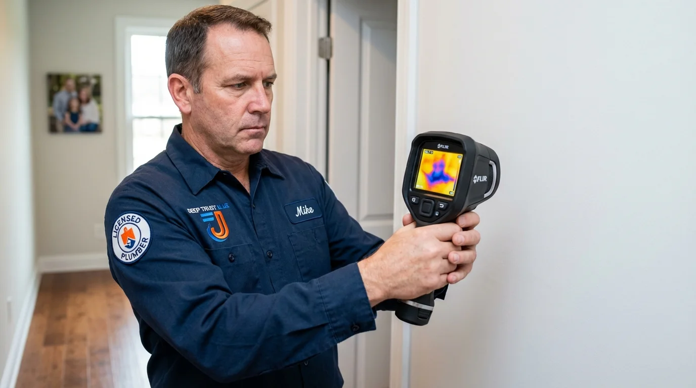 Thermal imaging leak detection by Johns Plumbing LLC in Mount Wolf
